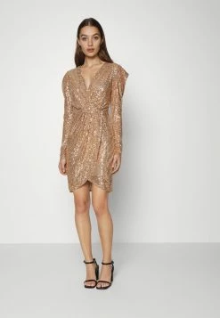 WAL G. MICHELLE SEQUIN EMBELLISHED DRESS - Cocktail Dress / Party Dress - Gold