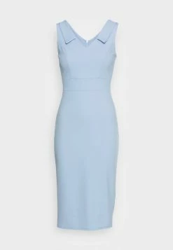 WAL G. MADDISON COLLAR MIDI DRESS - Cocktail Dress / Party Dress - Baby Blue -WAL G. Sales Store 77a1ddc2be464b62a7009df0d1d1b0a0