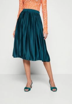 WAL G. PENNY PLEAT SKIRT - Pleated Skirt - Emerald Green