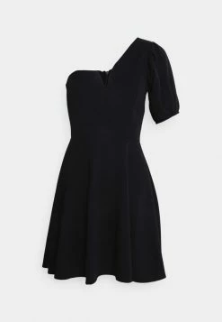 WAL G. ZALORA ONE SLEEVE SKATER DRESS - Jersey Dress - Black -WAL G. Sales Store 7835addd96df45c0bcaabe32837abed7
