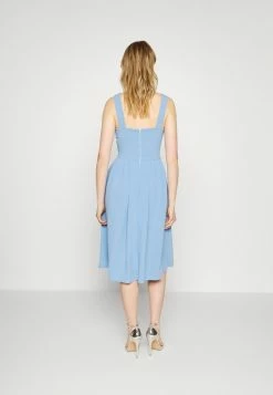 WAL G. ADDISON V NECK MIDI DRESS - Jersey Dress - Cornflower Blue -WAL G. Sales Store 79d687786a974e75b095207ef208824a