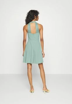WAL G. BALI HALTER NECK SKATER DRESS - Jersey Dress - Sage Green 2 WAL G. BALI HALTER NECK SKATER DRESS - Jersey Dress - Sage Green -WAL G. Sales Store 7af0df06cf944cf79c0d671360468b13