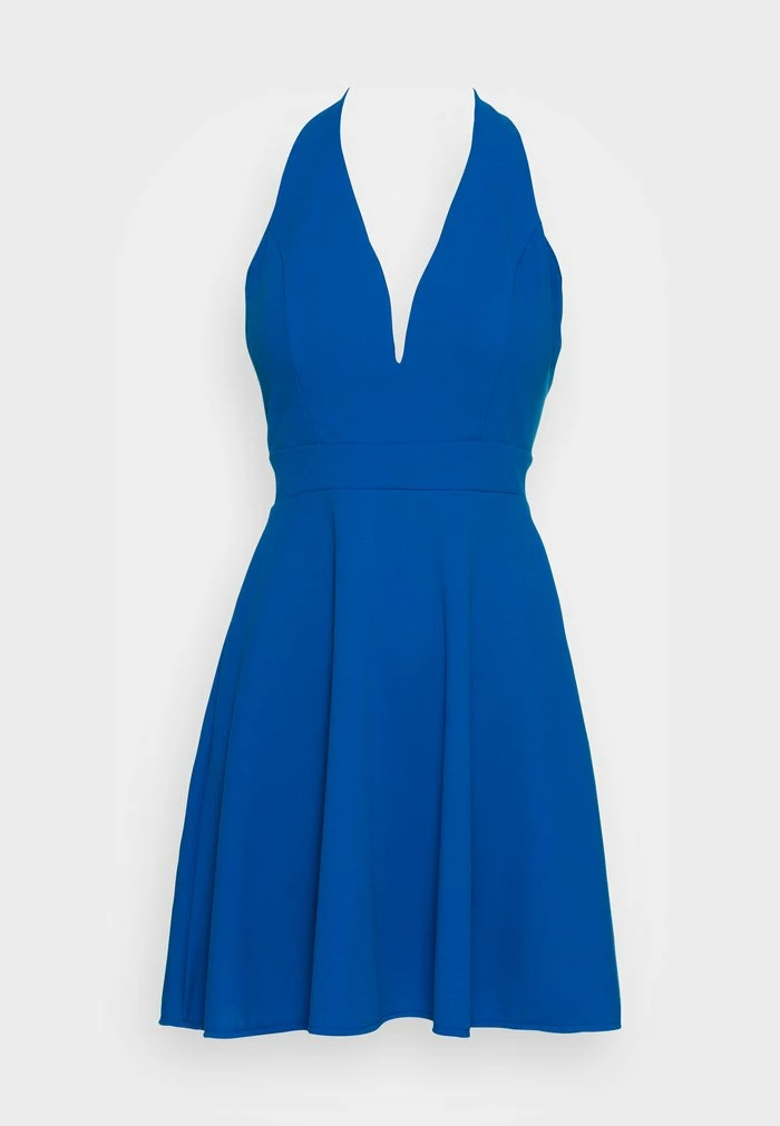 CHELSEA HALTER NECK SKATER DRESS - Cocktail dress / Party dress - royal blue WAL G. CHELSEA HALTER NECK SKATER DRESS - Cocktail Dress / Party Dress - Royal Blue -WAL G. Sales Store 7bce4f5a265a4c62891e7eca8d5e1313