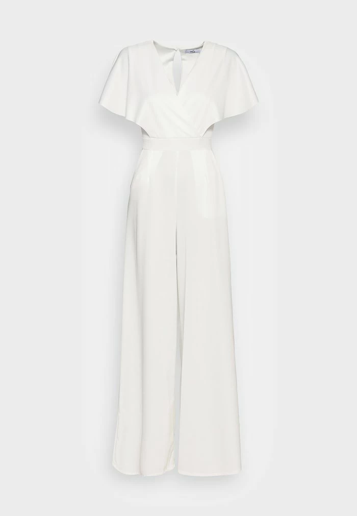 WGXZL WEDDING - BETTY V NECK WRAP JUMPSUIT - Jumpsuit - white WAL G. WGXZL WEDDING - BETTY V NECK WRAP JUMPSUIT - Jumpsuit - White -WAL G. Sales Store 7bfa29619c0f401db0cda88b05def41c