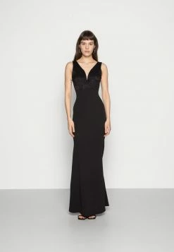 WAL G. V NECK MAXI - Occasion Wear - Black