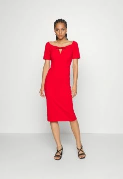 WAL G. ABRIL CUT OUT MIDI DRESS - Cocktail Dress / Party Dress - Red
