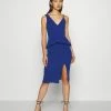WAL G. SWEENY PEPLUM MIDI DRESS - Jersey Dress - Electric Blue