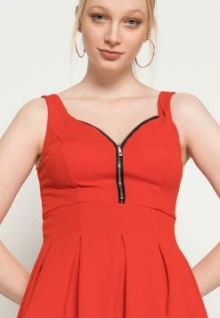 WAL G. ZIP SKATER DRESS - Cocktail Dress / Party Dress - Red -WAL G. Sales Store 7f72d1a1f2294670b3f1feed74a761f7