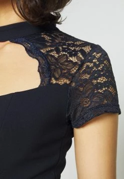 WAL G. LATIFA DETAIL MIDI DRESS - Cocktail Dress / Party Dress - Navy Blue -WAL G. Sales Store 821ec6cb29a1486c8f78afeba5fdabc1