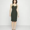 WAL G. IMAANI STRAPPY MIDI DRESS - Jersey Dress - Khaki Green
