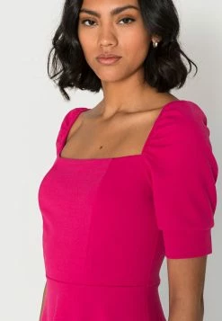 WAL G. MANYA SQUARE NECK SKATER DRESS - Cocktail Dress / Party Dress - Dark Fushia -WAL G. Sales Store 838b714aaeb9413db7e1c706be24dcce