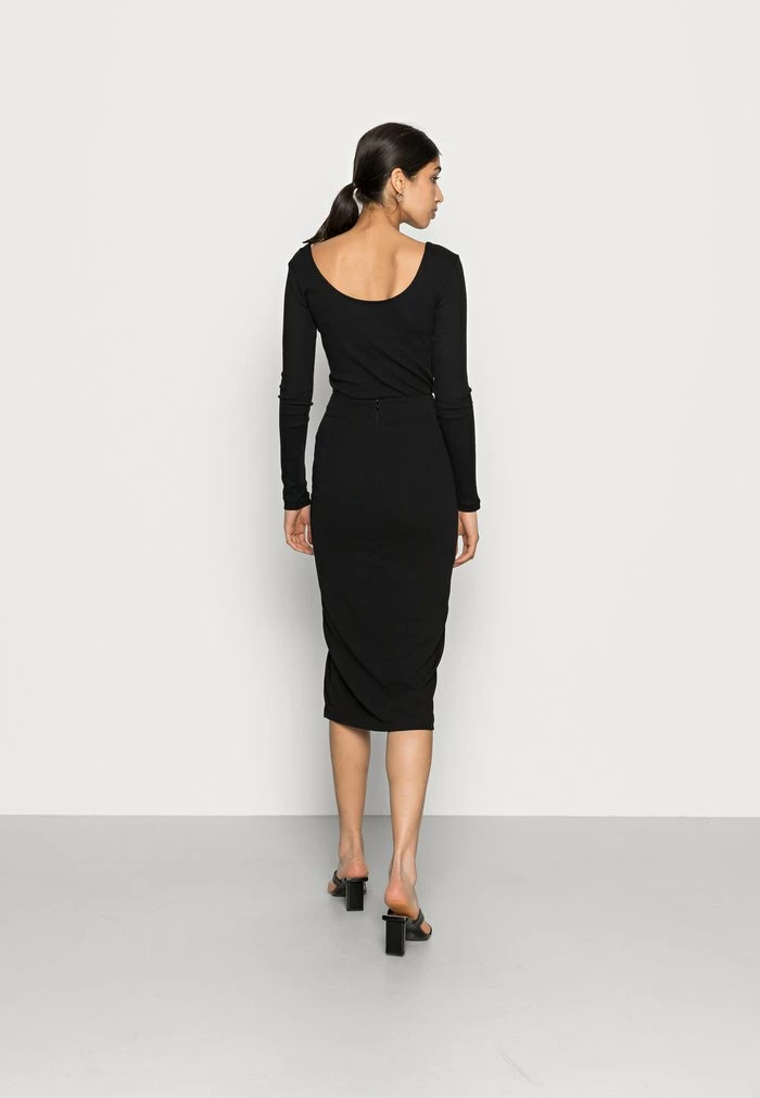 TORTOISE BUTTON SKIRT - Pencil skirt - black WAL G. TORTOISE BUTTON SKIRT - Pencil Skirt - Black -WAL G. Sales Store 839c151274fe479192958743fac046e2