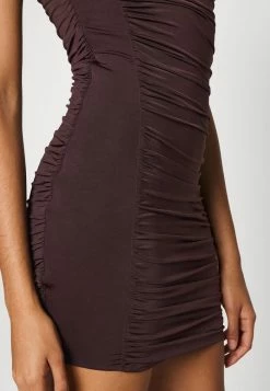 WAL G. LOLA STRAPPY MINI DRESS - Cocktail Dress / Party Dress - Dark Brown -WAL G. Sales Store 839d7c93fbad4ca1876297672e7c0f8a