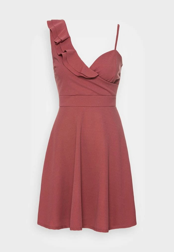 JOLENE ASYMMETRIC SKATER DRESS - Jersey dress - dark blush pink WAL G. JOLENE ASYMMETRIC SKATER DRESS - Jersey Dress - Dark Blush Pink -WAL G. Sales Store 85559056f0f8448a882cf1dd5cde83dd