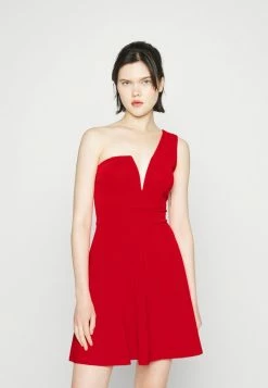 WAL G. GIGI ONE SHOULDER SKATER DRESS - Cocktail Dress / Party Dress - Red