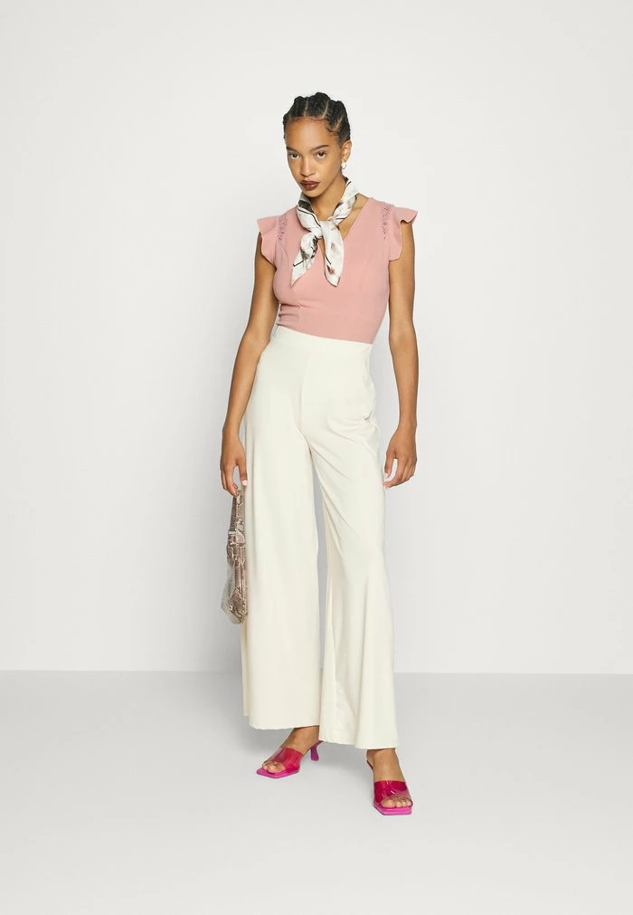 WGXZL WEDDING - JOY FRILL SLEEVE BODY SUIT - Print T-shirt - blush pink WAL G. WGXZL WEDDING - JOY FRILL SLEEVE BODY SUIT - Print T-shirt - Blush Pink -WAL G. Sales Store 85fd69862bef4630a4dfe3cee26e0f4b