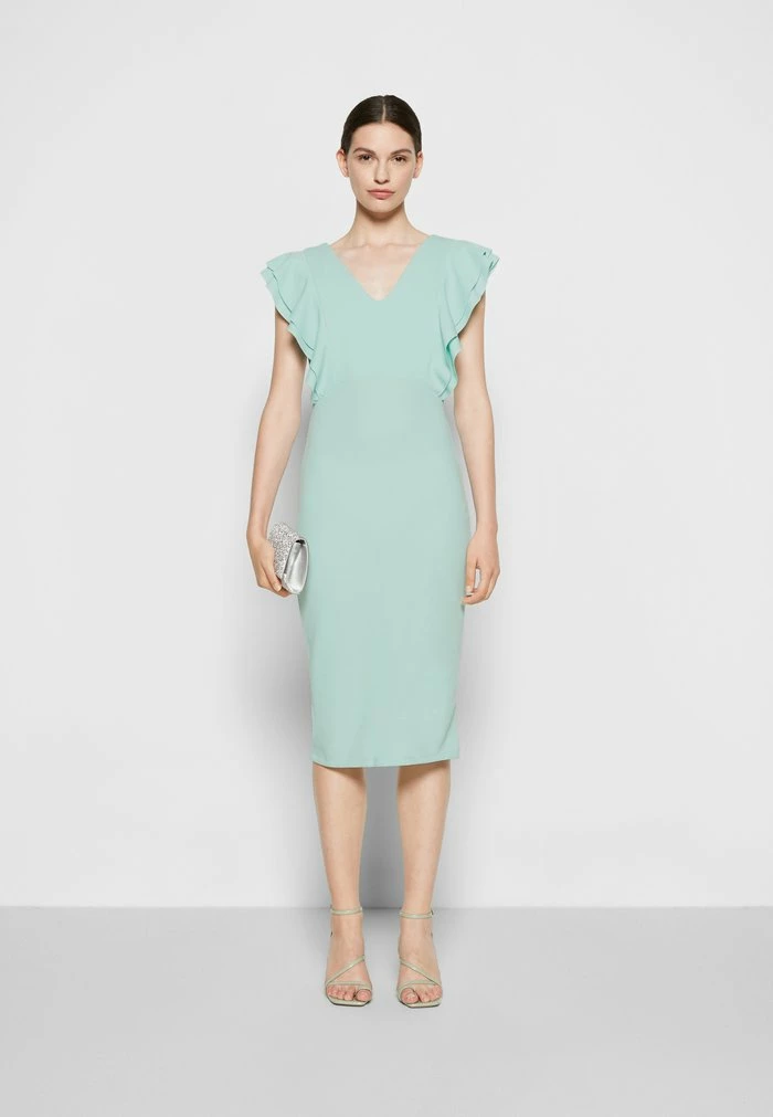 WGXZL WEDDING - ALESSIA FRILL SLEEVE MIDI DRESS - Shift dress - mint WAL G. WGXZL WEDDING - ALESSIA FRILL SLEEVE MIDI DRESS - Shift Dress - Mint -WAL G. Sales Store 8615924fbe4b4b2d9dc8d435fcf6d5b7