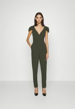 WAL G. ANGIE V NECK - Jumpsuit - Khaki Green