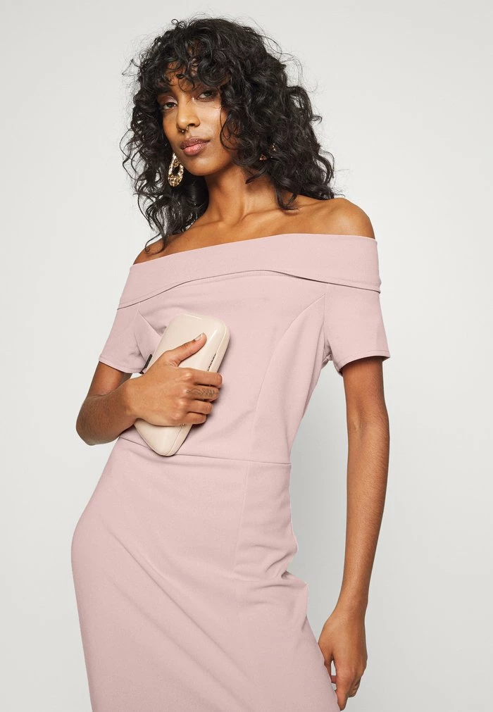 LOVE OFF THE SHOULDER MIDI DRESS - Shift dress - blush pink WAL G. LOVE OFF THE SHOULDER MIDI DRESS - Shift Dress - Blush Pink -WAL G. Sales Store 8a39441cf6ed47409cd98cbe424db8c6
