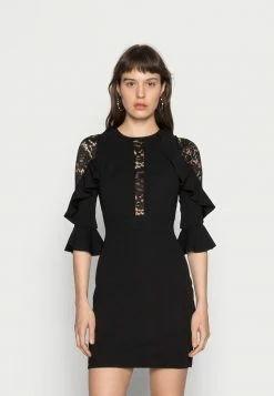 WAL G. MARLEE FRILL DRESS - Cocktail Dress / Party Dress - Black