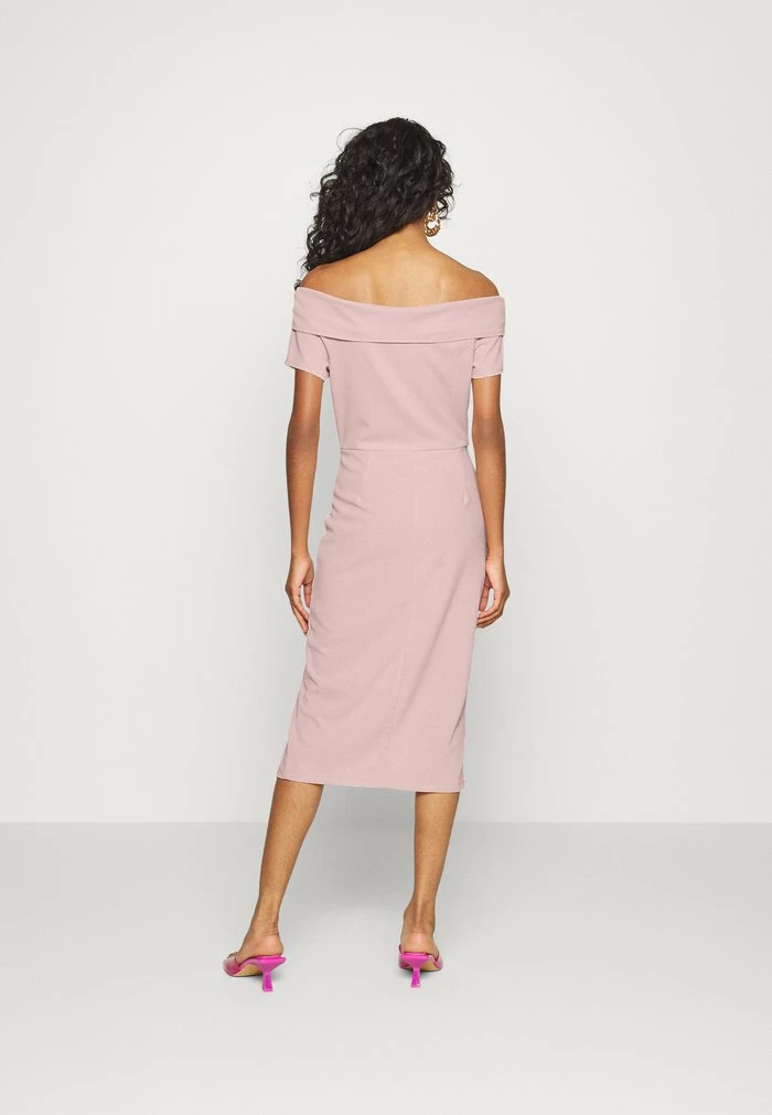 LOVE OFF THE SHOULDER MIDI DRESS - Shift dress - blush pink WAL G. LOVE OFF THE SHOULDER MIDI DRESS - Shift Dress - Blush Pink -WAL G. Sales Store 8bf12cf5cdc04dea849bb8caa875eee4
