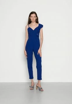 WAL G. IMAANI FRILL SLEEVE JUMPSUIT - Jumpsuit - Electric Blue