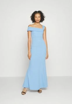 WAL G. TESSA ONE SHOULDER MAXI DRESS - Occasion Wear - Cornflower Blue