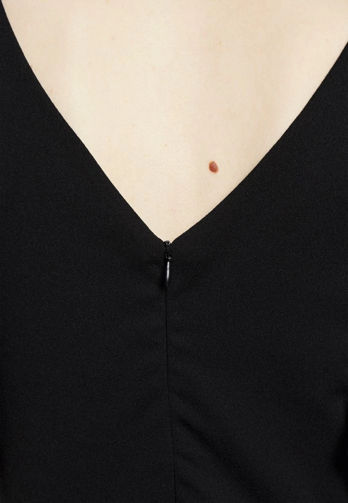 KELLY RUFFLE SLEEVE MIDI DRESS - Cocktail dress / Party dress - black/dark fushia WAL G. KELLY RUFFLE SLEEVE MIDI DRESS - Cocktail Dress / Party Dress - Black/dark Fushia -WAL G. Sales Store 8d4da7ddc2ad40ab8df2d54a19e86511