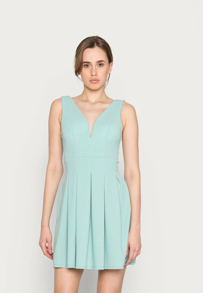 PLEATED FIT AND FLARE - Cocktail dress / Party dress - mint WAL G. PLEATED FIT AND FLARE - Cocktail Dress / Party Dress - Mint -WAL G. Sales Store 8d86373384d84f8db35b843f28364ceb