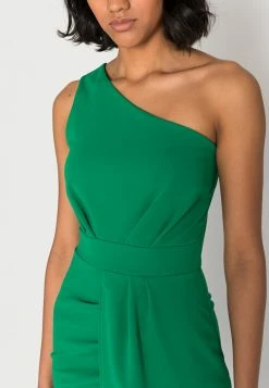 WAL G. MILANA ONE SHOULDER PLEAT DRESS - Cocktail Dress / Party Dress - Leaf Green -WAL G. Sales Store 8dcf77cca0914b158f4bc836a01677c9