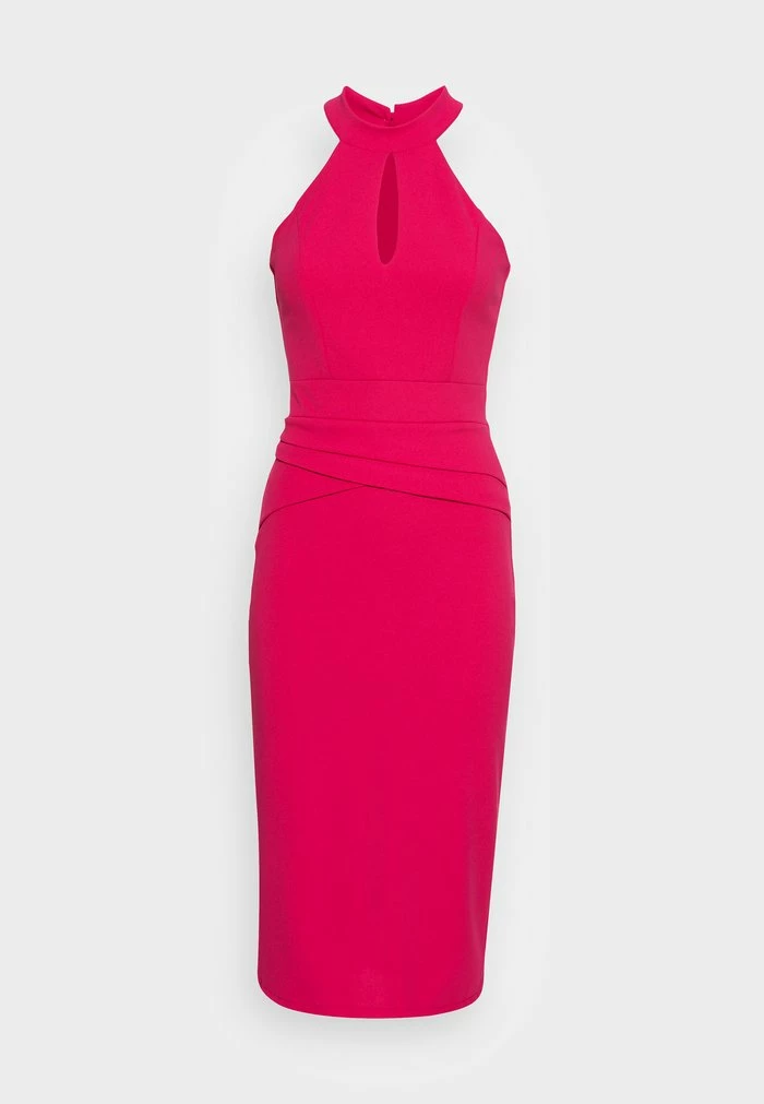 STACE HALTER NECK MIDI DRESS - Cocktail dress / Party dress - dark fushia WAL G. STACE HALTER NECK MIDI DRESS - Cocktail Dress / Party Dress - Dark Fushia -WAL G. Sales Store 8eb202223f2a463487d46eb8b26f0e17