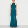 WAL G. SARA HALTER NECK MAXI DRESS - Occasion Wear - Dark Teal Blue