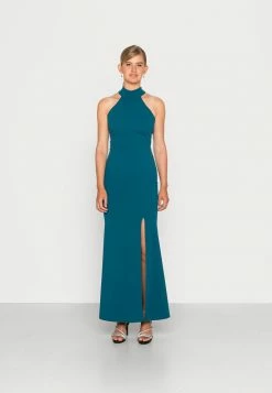 WAL G. SARA HALTER NECK MAXI DRESS - Occasion Wear - Dark Teal Blue