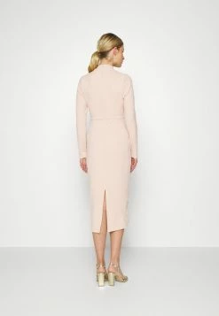 WAL G. WGXZL WEDDING - FRANKA HIGH NECK MESH MIDI DRESS - Cocktail Dress / Party Dress - Blush Pink -WAL G. Sales Store 90909d81afe04751a448393b794fb5ee