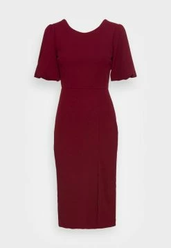 WAL G. COLE SLEEVE MIDI DRESS - Jersey Dress - Berry Wine -WAL G. Sales Store 9160750d7c134ce78480383feb3f6af8