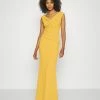 WAL G. MORGAN OFF THE SHOULDER CROSS MAXI DRESS - Occasion Wear - Mustard