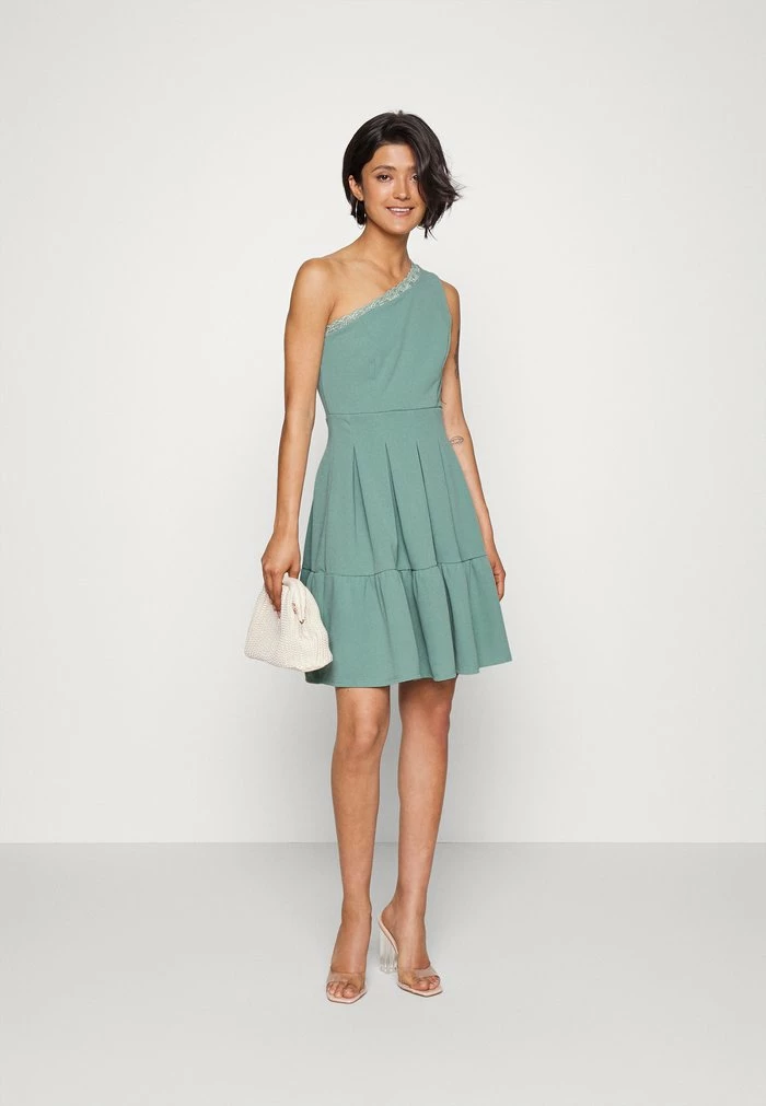 JANINE SKATER DRESS - Jersey dress - sage green WAL G. JANINE SKATER DRESS - Jersey Dress - Sage Green -WAL G. Sales Store 95f3b51771b64a1c82d030c3373253c2
