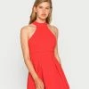 WAL G. CHERYL HALTER NECK SKATER DRESS - Day Dress - Red