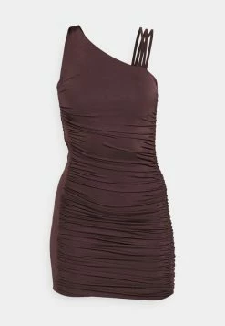 WAL G. LOLA STRAPPY MINI DRESS - Cocktail Dress / Party Dress - Dark Brown -WAL G. Sales Store 961ff4f4338a4c59a3260588ba9da319