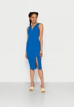 WAL G. ALMA V NECK MIDI DRESS - Jersey Dress - Royal Blue