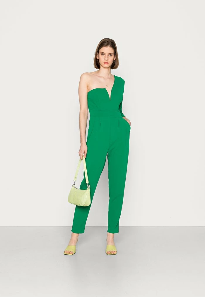 NIKITA ONE SHOULDER - Jumpsuit - leaf green WAL G. NIKITA ONE SHOULDER - Jumpsuit - Leaf Green -WAL G. Sales Store 9929197b34ab41a6a30e9a896c4dcf57