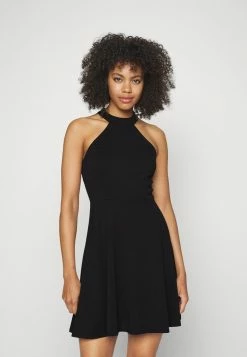 WAL G. BALI HALTER NECK SKATER DRESS - Jersey Dress - Black