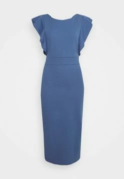 WAL G. DIANA RUFFLE SLEEVE MIDI DRESS - Jersey Dress - Denim 5 WAL G. DIANA RUFFLE SLEEVE MIDI DRESS - Jersey Dress - Denim -WAL G. Sales Store 9aee6525a1b64d3b8643b3d798cf8de4