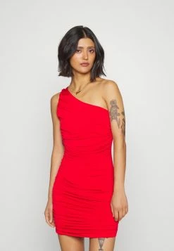 WAL G. ELLA ROUCHED MINI DRESS - Jersey Dress - Red