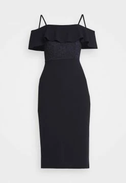 WAL G. EMAAN MIDI DRESS - Jersey Dress - Navy Blue -WAL G. Sales Store 9ebb38181f4647e2af9b52bf0834748a