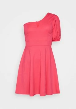 WAL G. ZALORA ONE SLEEVE SKATER DRESS - Jersey Dress - Dark Fushia -WAL G. Sales Store 9ee84d4e4d544ba3934b8e8ced7d3096