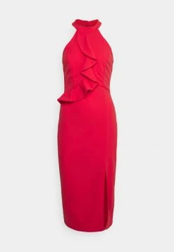 WAL G. SASHA FRILL NECK MIDI DRESS - Jersey Dress - Coral 5 WAL G. SASHA FRILL NECK MIDI DRESS - Jersey Dress - Coral -WAL G. Sales Store 9f6c0474c2b74ffcad628374d140518b
