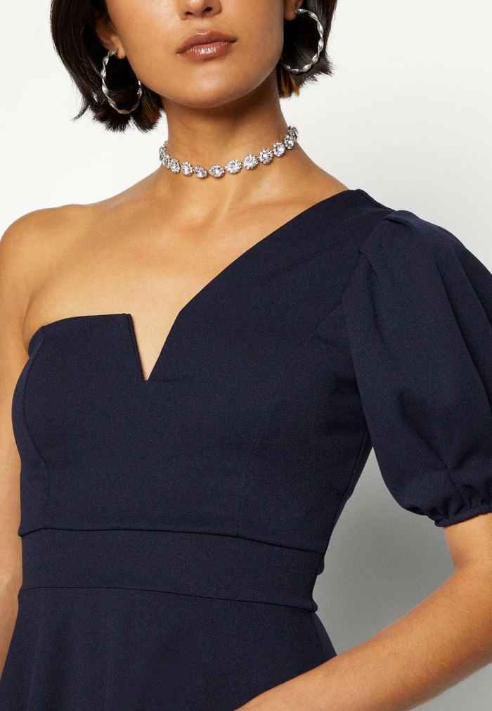 ZALORA ONE SLEEVE SKATER DRESS - Jersey dress - navy blue WAL G. ZALORA ONE SLEEVE SKATER DRESS - Jersey Dress - Navy Blue -WAL G. Sales Store a00b75a5aa084091a11e844c1a0a7ff5