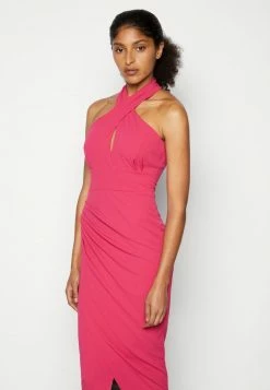 WAL G. PEAR CUT OUT MIDI DRESS - Cocktail Dress / Party Dress - Dark Fushia -WAL G. Sales Store a31849d15a6648a1bb177b260c219a41