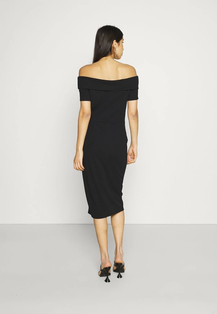 LOVE OFF THE SHOULDER MIDI DRESS - Shift dress - black WAL G. LOVE OFF THE SHOULDER MIDI DRESS - Shift Dress - Black -WAL G. Sales Store a3efb60e58dd4779844d270a9fc1e660